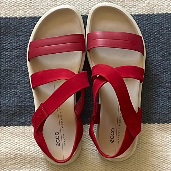 ecco women's damara crisscross flat sandal